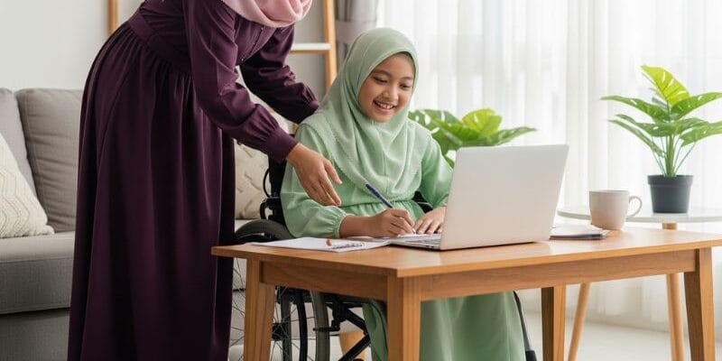 ujian sekolah di rumah Malang