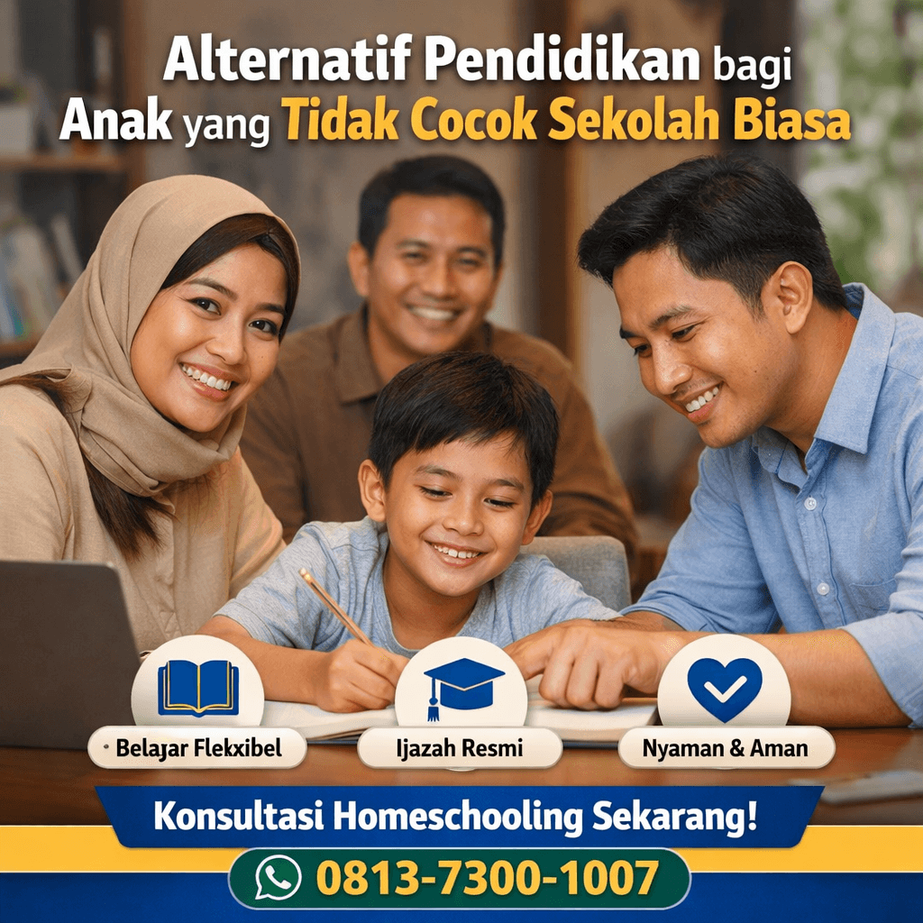 Alternatif pendidikan anak tidak cocok sekolah biasa