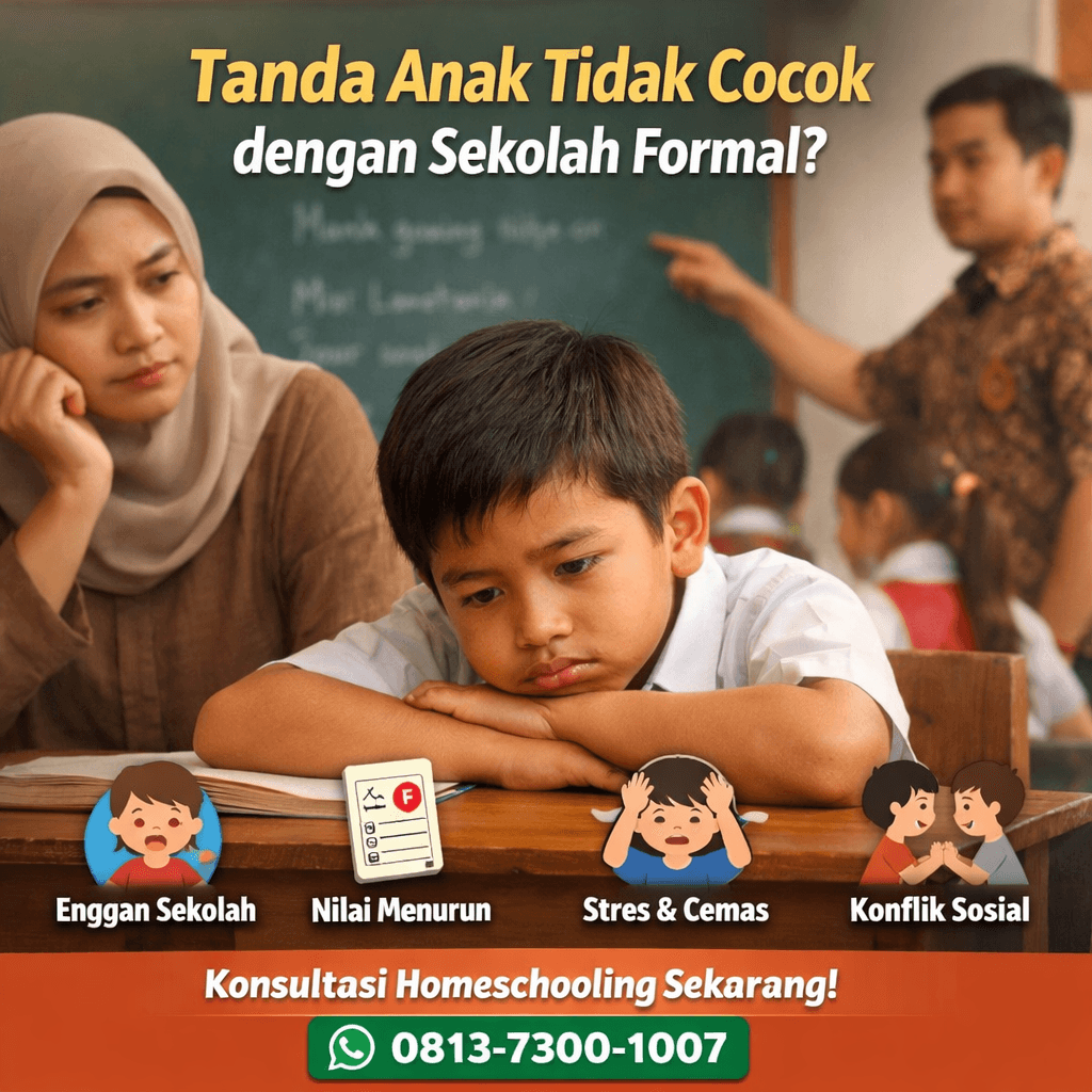 Tanda anak tidak cocok dengan sekolah formal