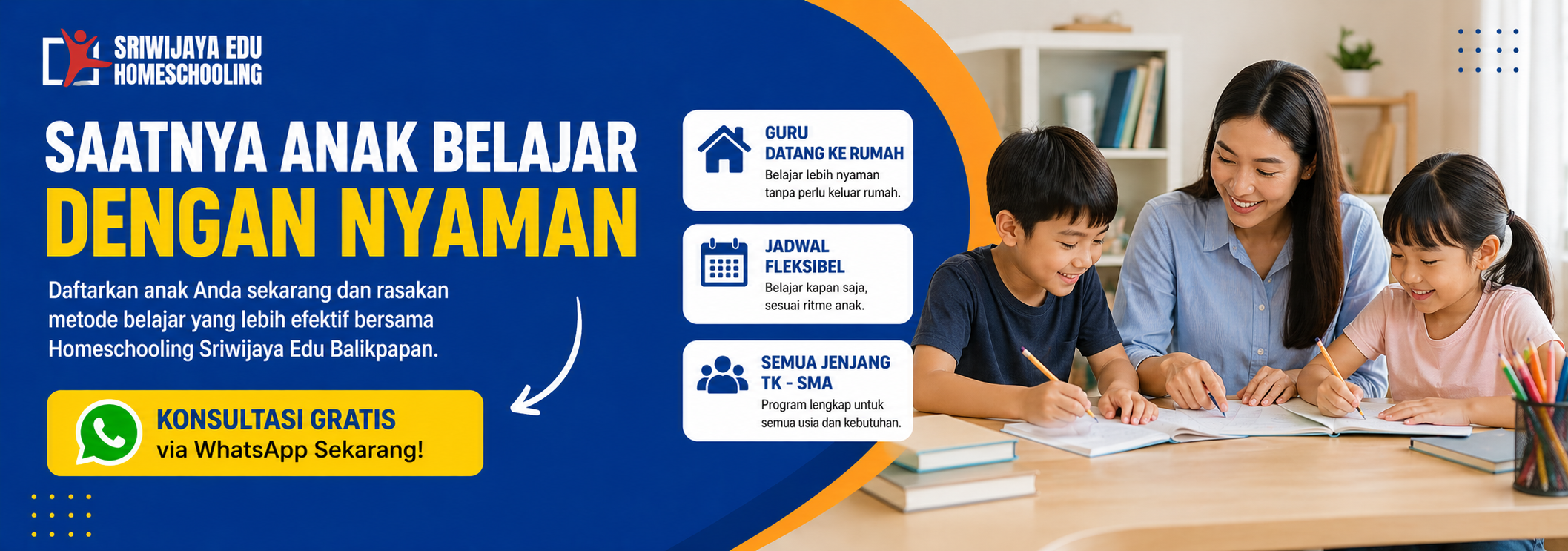 Daftar homeschooling Balikpapan guru datang ke rumah