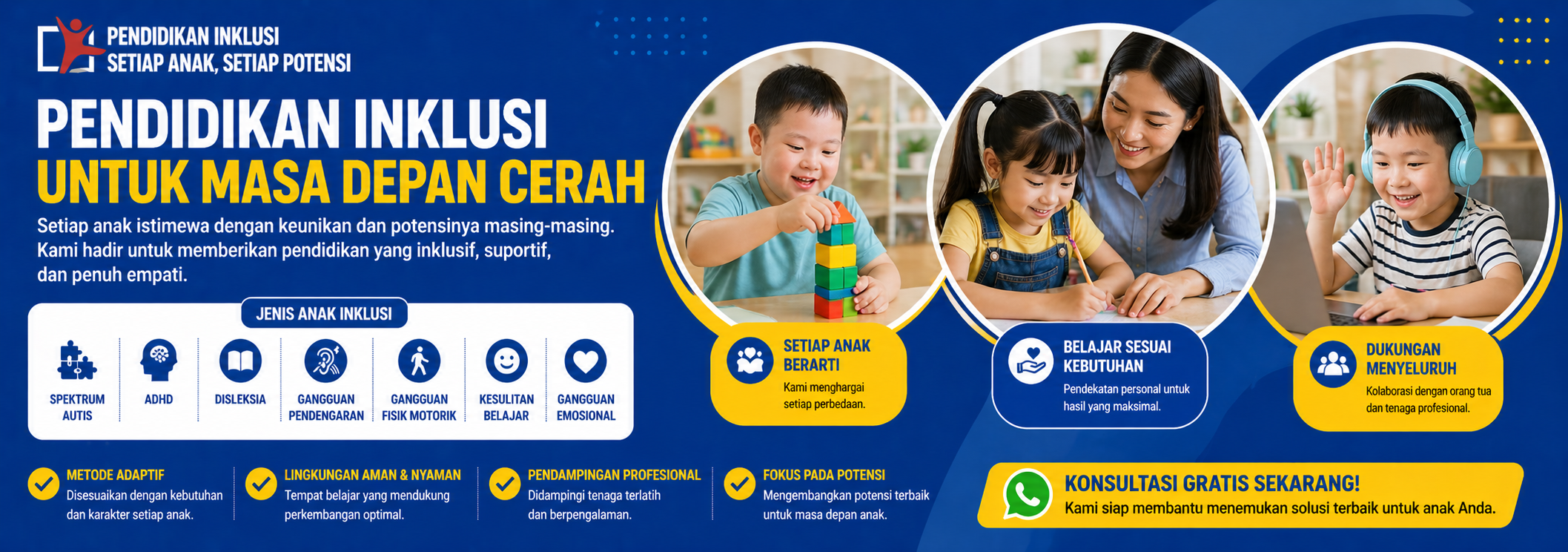 Program pendidikan inklusi anak berkebutuhan khusus